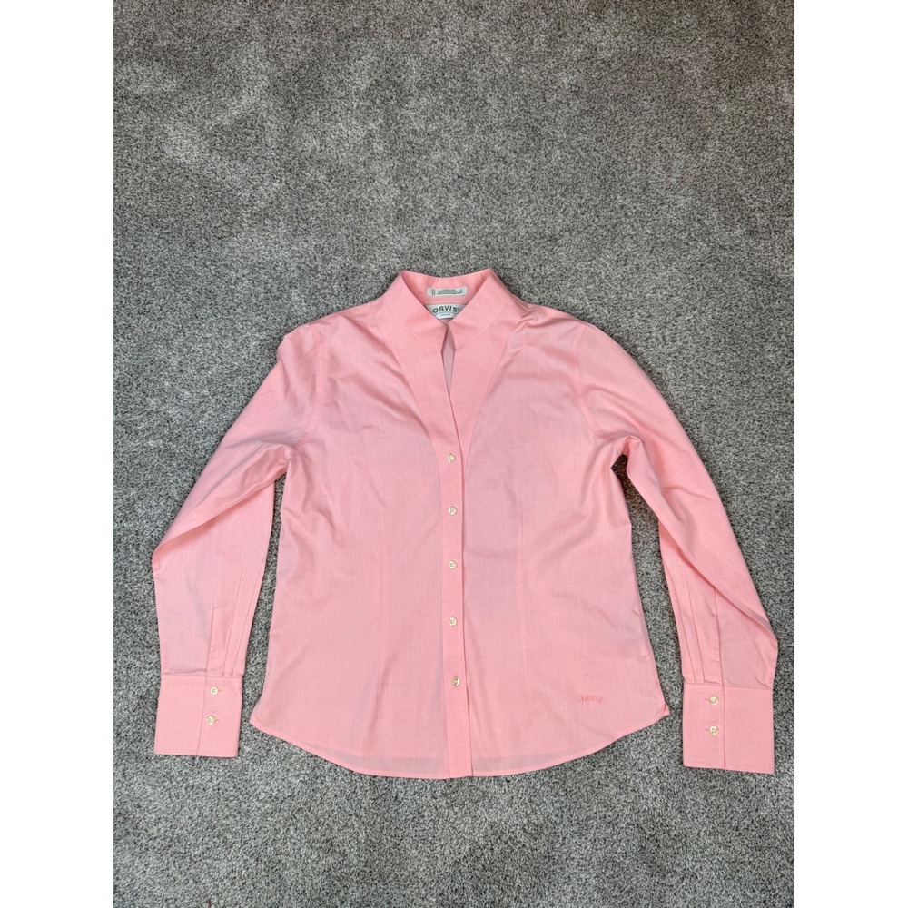 Orvis Womens Pink Wrinkle Free 100% Cotton Button Down Shirt Sz 12 70534